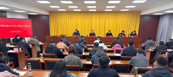 市发改委三月份工作会议召开